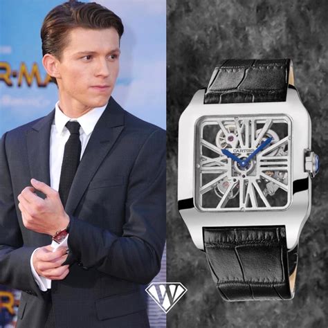 tom holland cartier santos|cartier santos watch history.